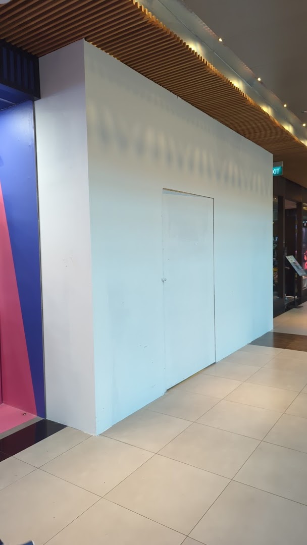 A white hoarding covers the shop space of Otaku House, indicating renovation or preparation.