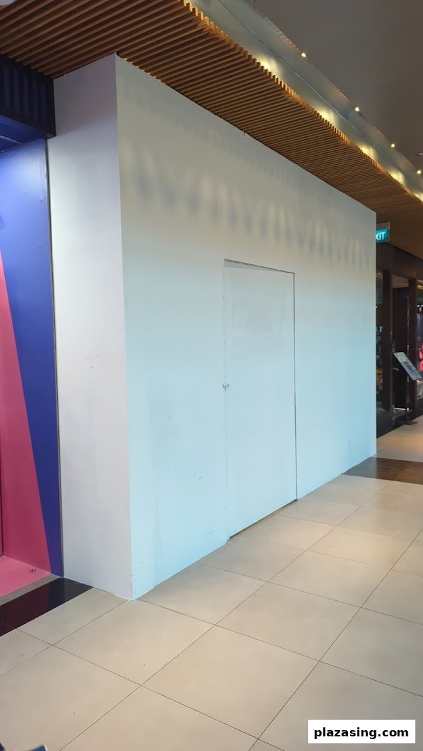 A white hoarding covers the shop space of Otaku House, indicating renovation or preparation.