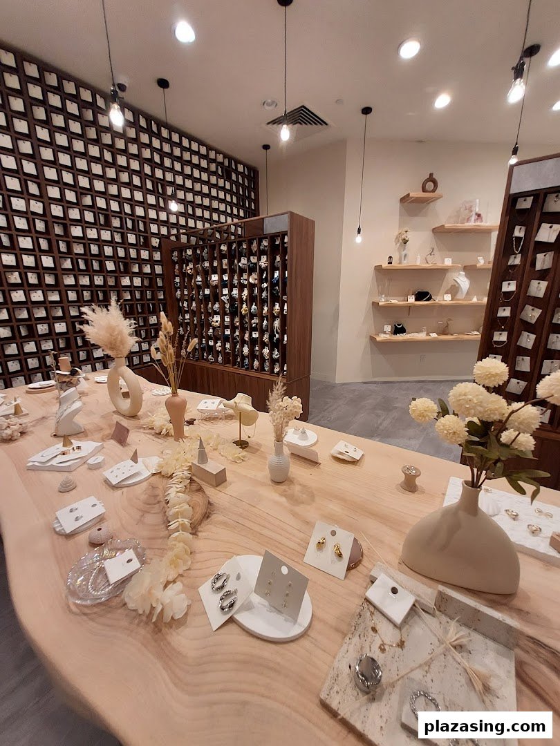 Interior view of Playdress, showcasing a wide array of stylish jewelry and accessories on display.