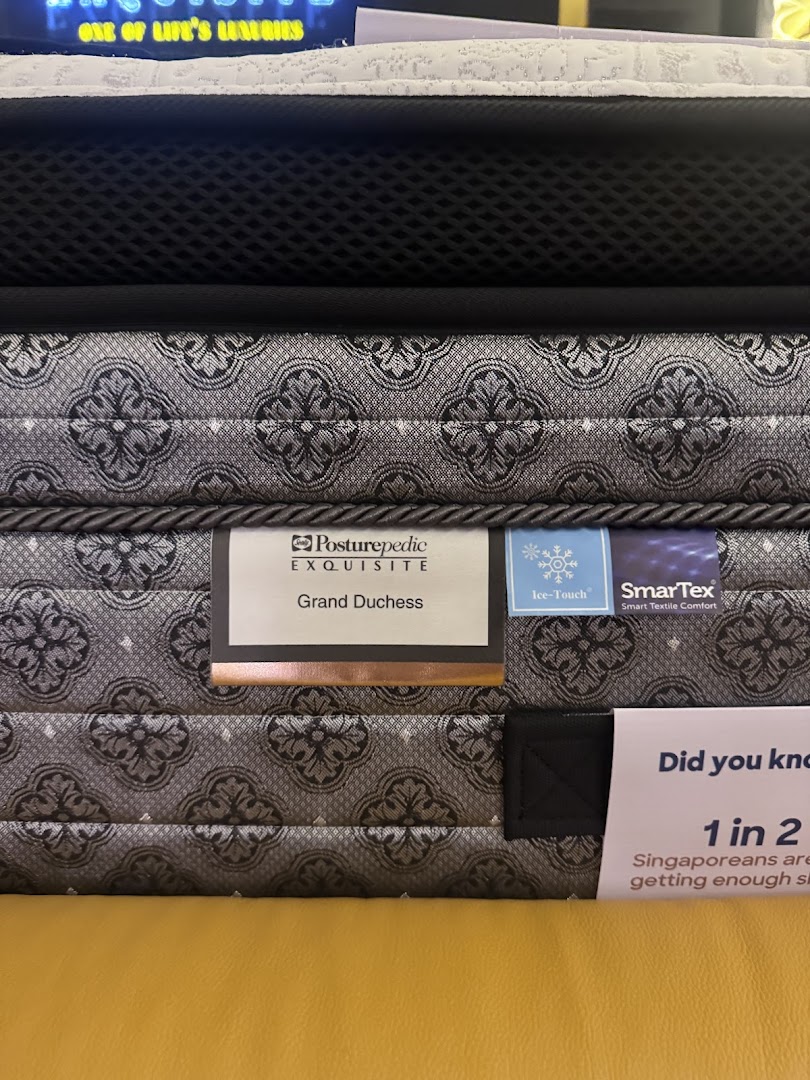 Close-up of a Sealy Posturepedic Exquisite Grand Duchess mattress, highlighting its premium features.