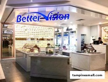 The brightly lit storefront of Better Vision, an optical shop, showcasing a wide array of eyewear.