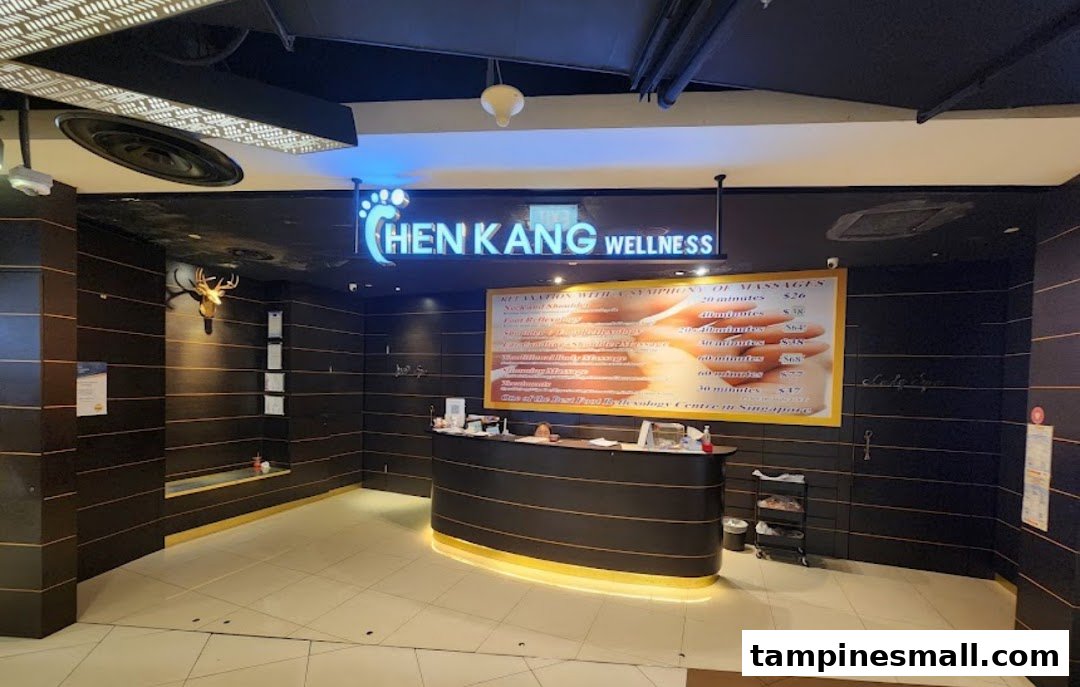 A detailed price list for various massage and reflexology services at Chen Kang Wellness.