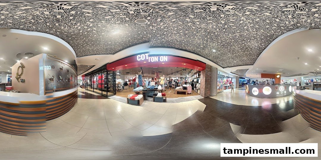 The vibrant red entrance of Cotton On, showcasing its trendy apparel and accessories.
