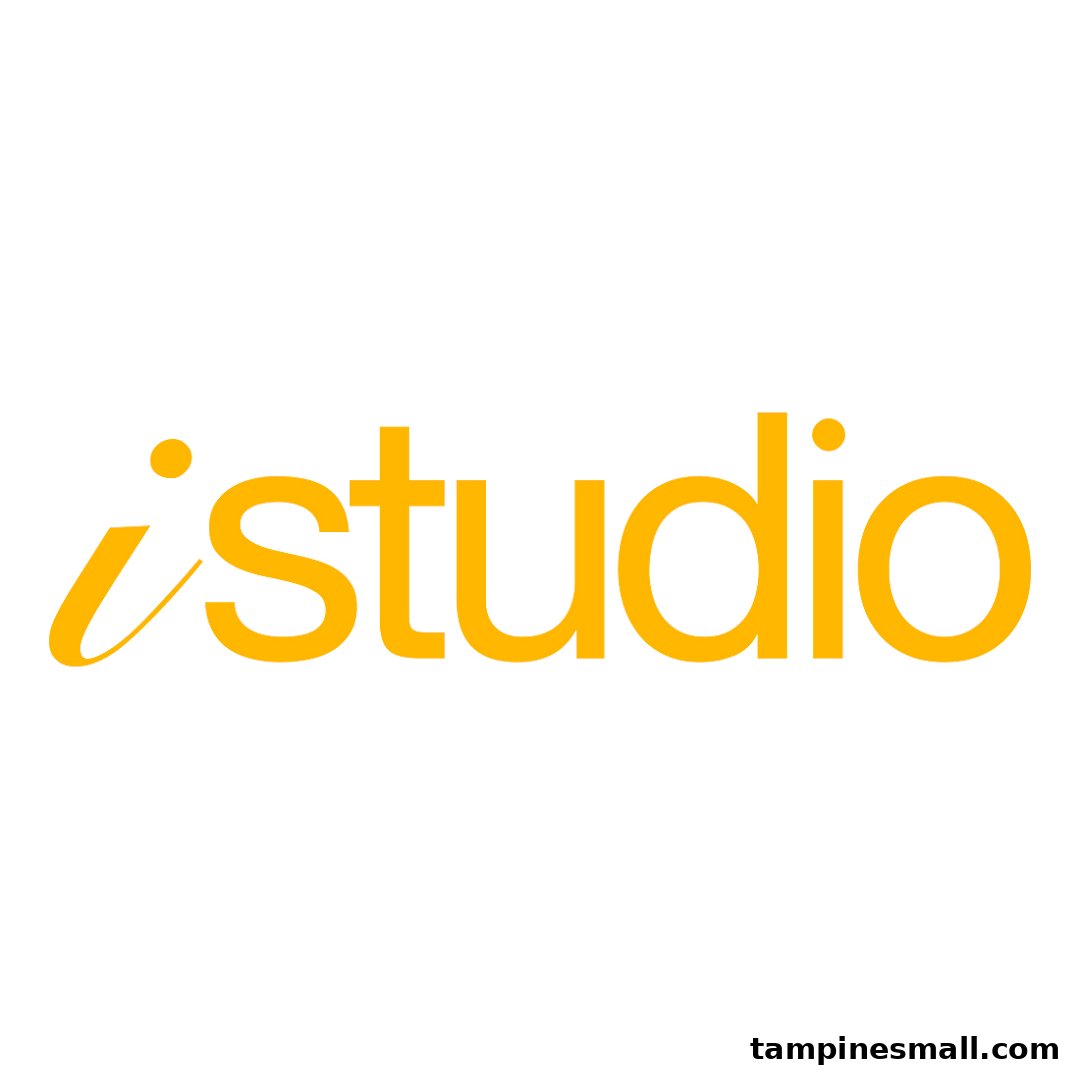 The iStudio logo in bright yellow text on a clean white background.