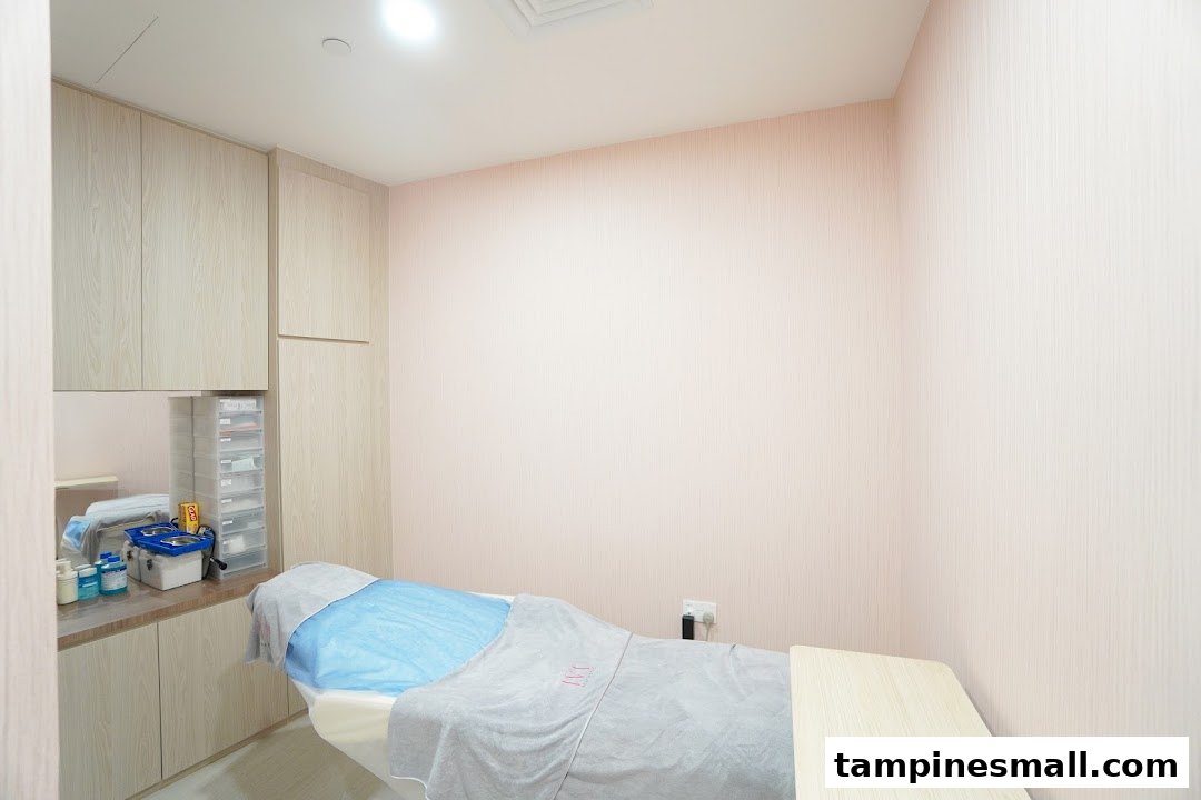 An interior view of a clean and well-equipped treatment room at IVI Medical Clinic.