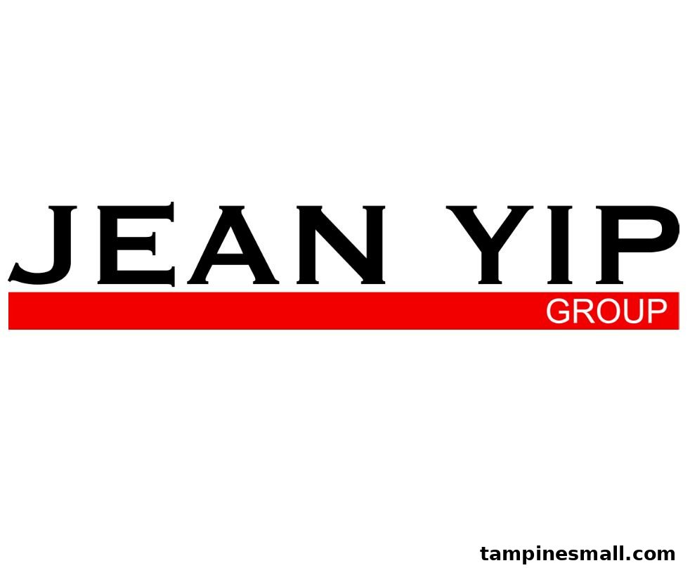 The Jean Yip Group logo featuring black text on a white background with a red bar.