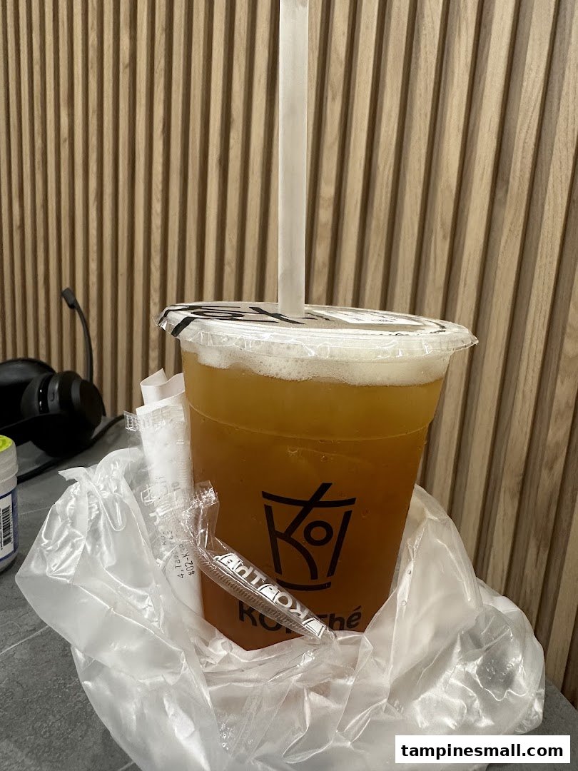 A large, refreshing bubble tea drink from KOI Thé, ready to enjoy.
