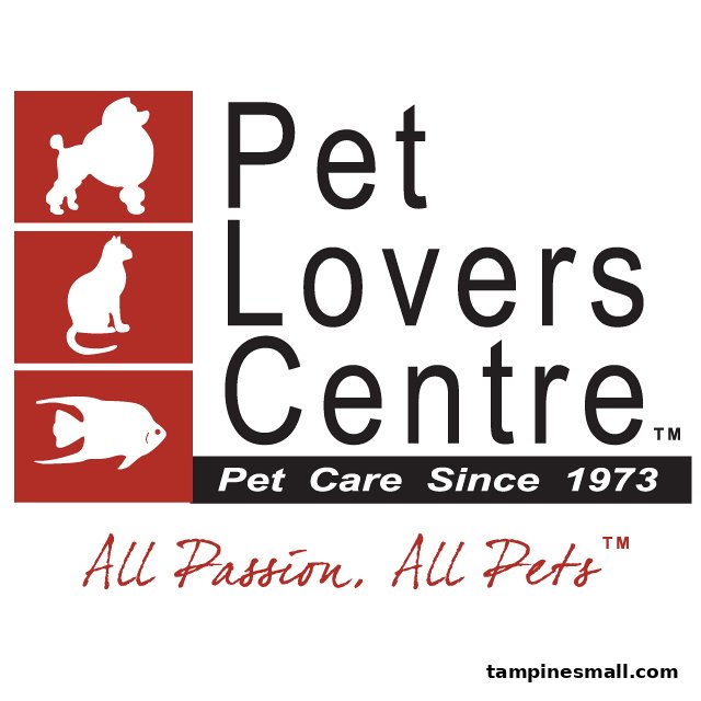 The official logo for Pet Lovers Centre, featuring pet silhouettes and their slogan.