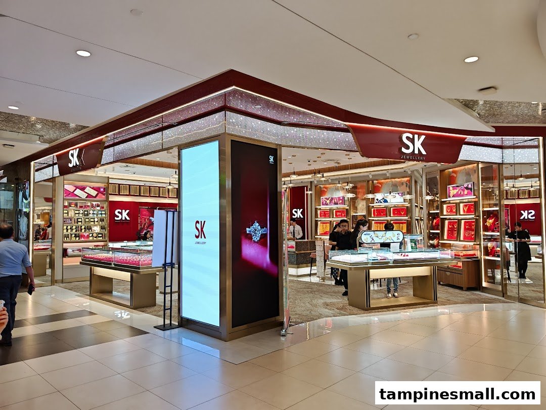 The brightly lit entrance of SK Jewellery showcasing its elegant displays and inviting interior.