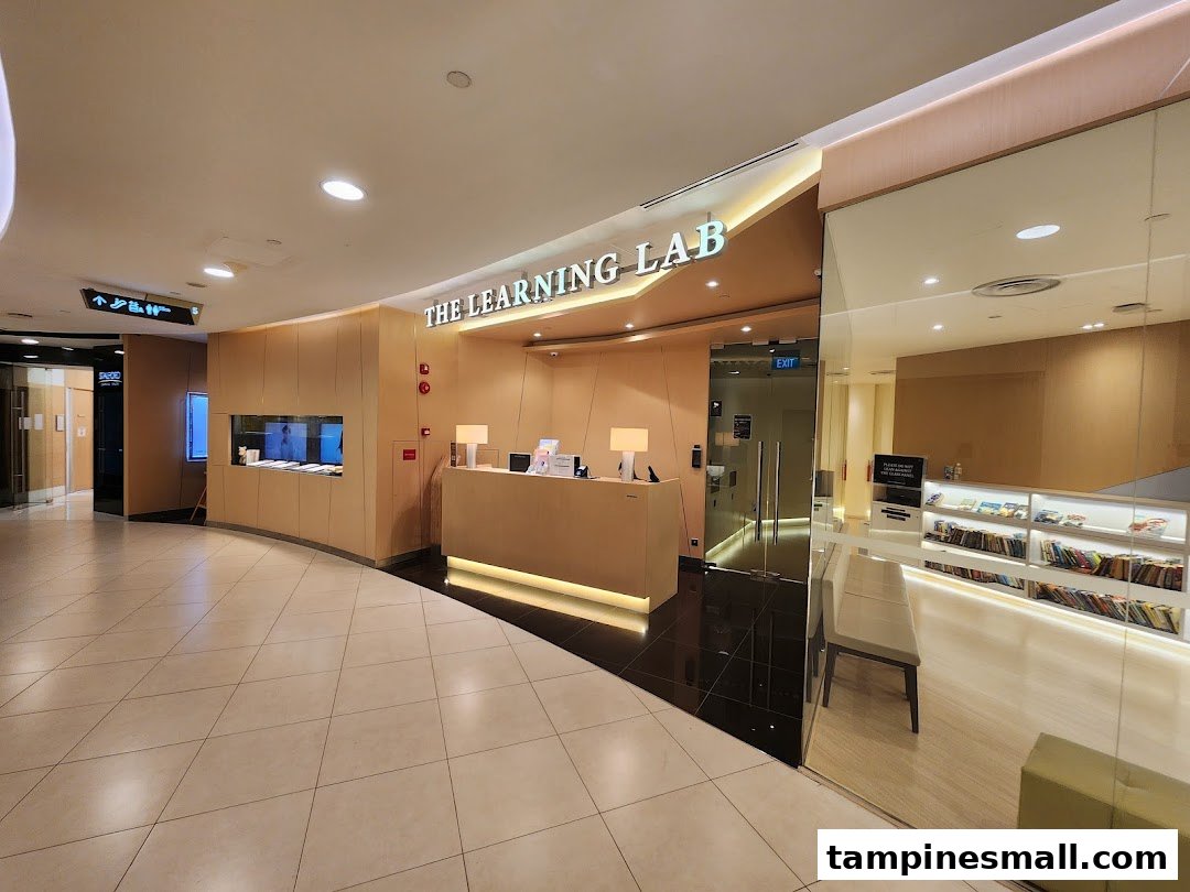 The modern and inviting entrance and reception area of The Learning Lab.