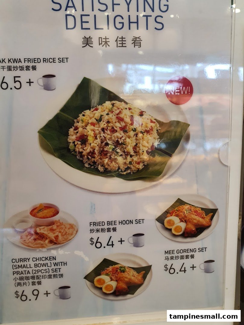 A menu board from Toast Box displaying various satisfying set meals with prices and images.