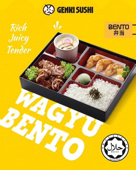 Salmon Teriyaki and Chicken Teriyaki Bento options