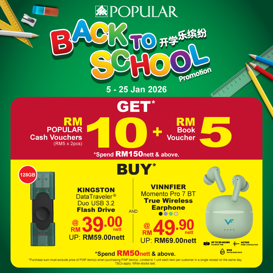 POPULAR Back to School Promotion Banner