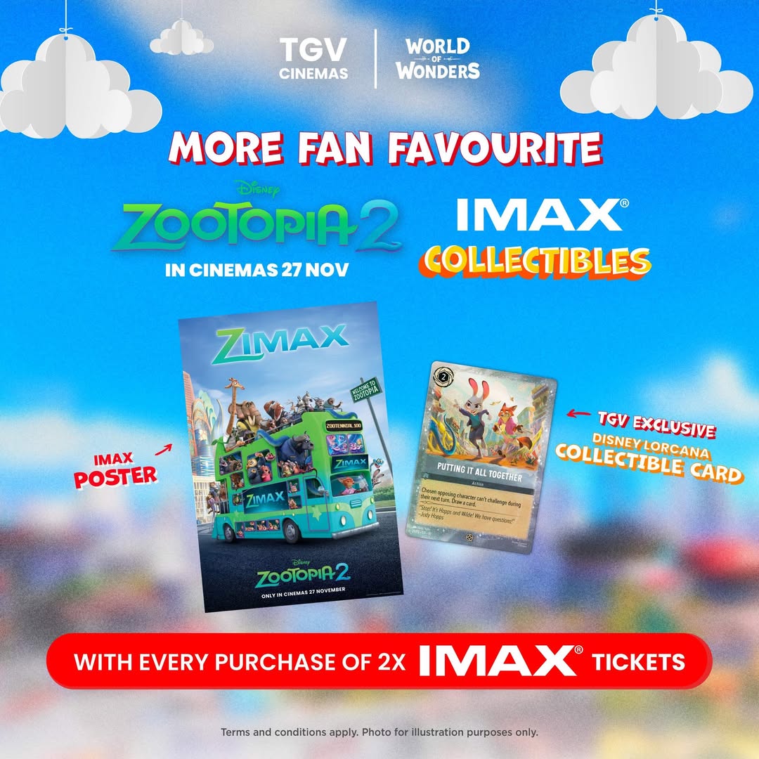 Zootopia 2 IMAX movie poster and exclusive collectibles