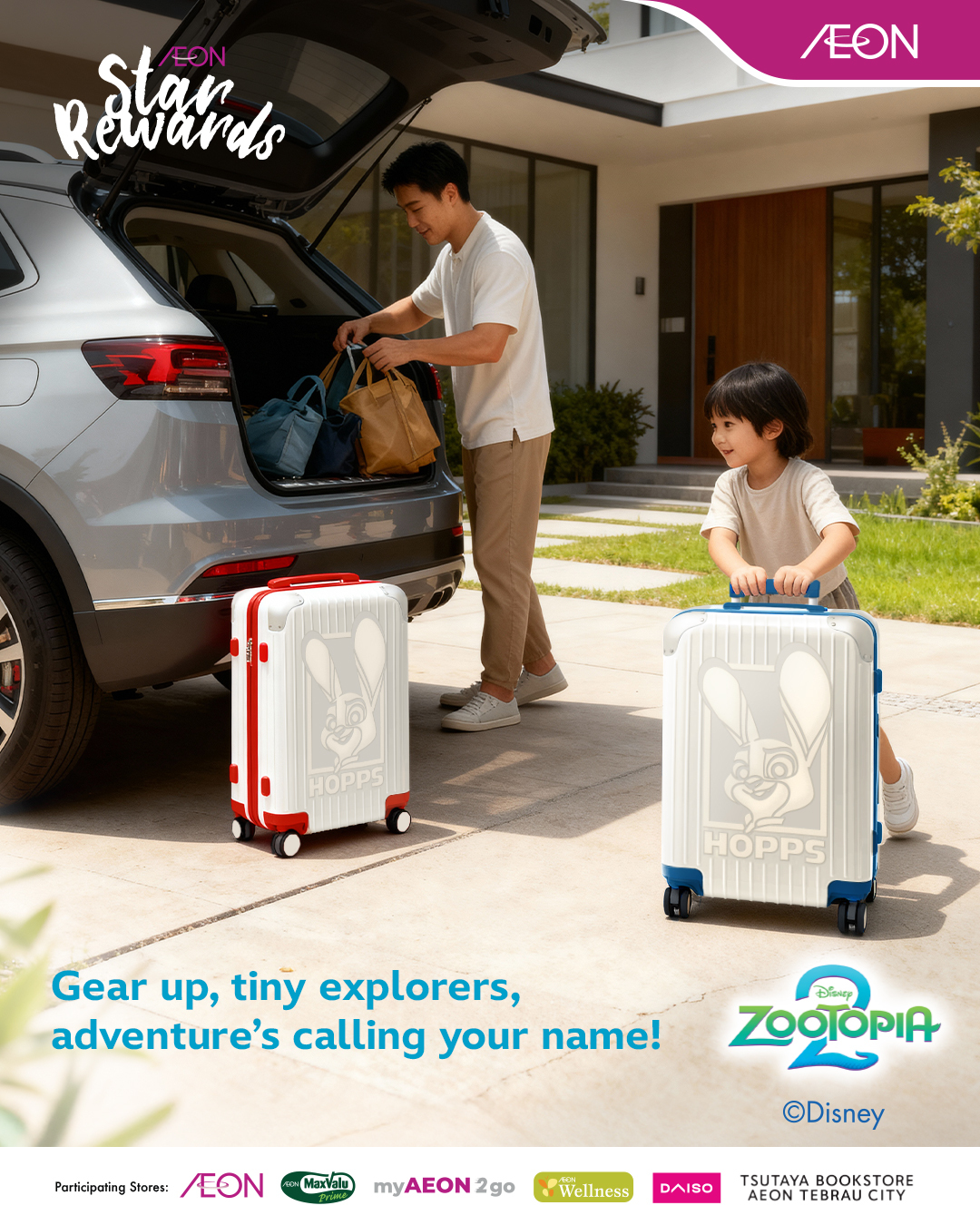 Disney Zootopia 2 20-inch Cabin Luggage featuring Judy Hopps