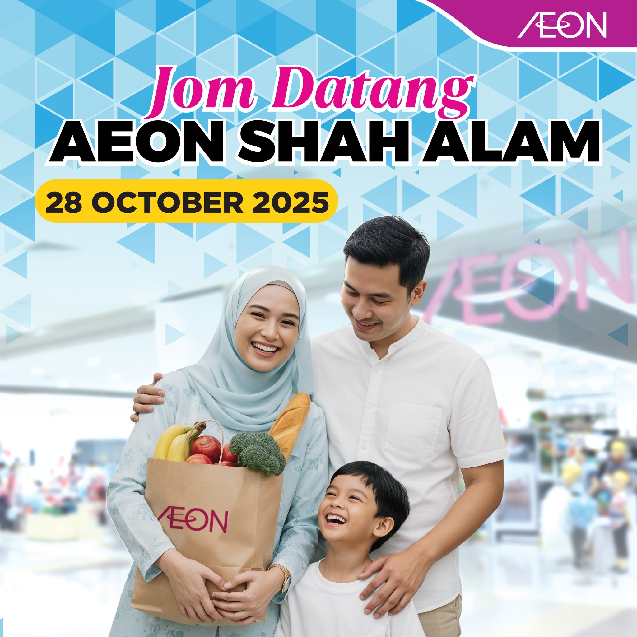 Shoppers enjoying the upgraded AEON Shah Alam experience.