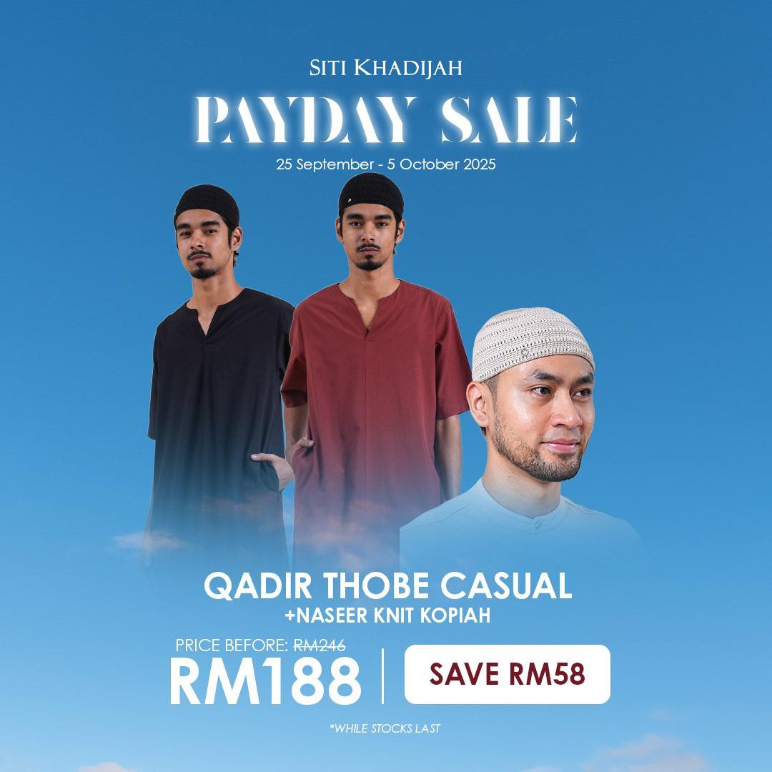 Siti Khadijah Payday Surprise Treat promotion banner