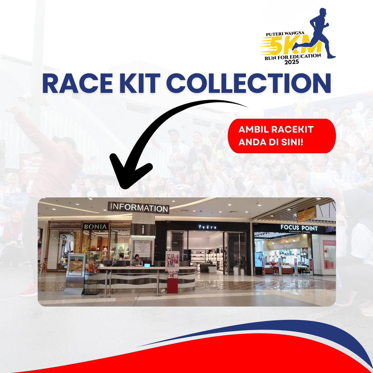 Close-up of a race kit with a t-shirt and race bib.