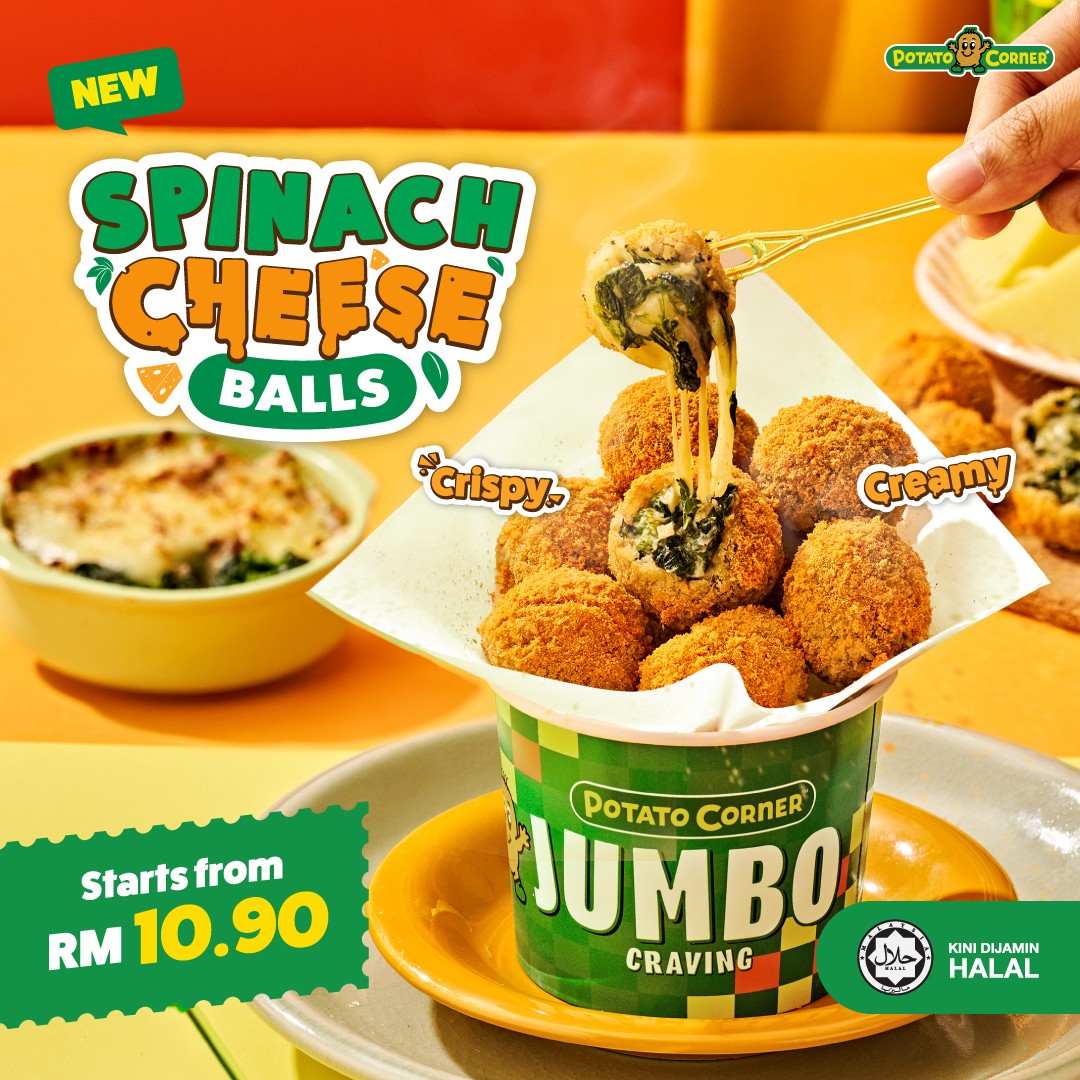 A close-up of golden-brown spinach and cheese balls, with melted cheese oozing out, presented appealingly.