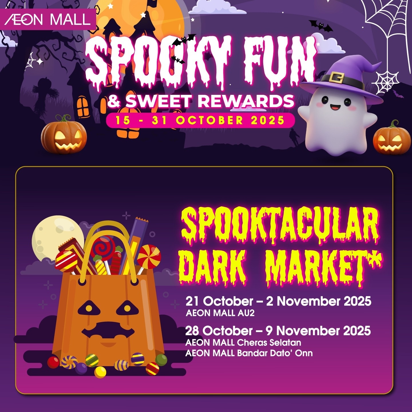 Family-friendly Halloween activities at AEON MALL