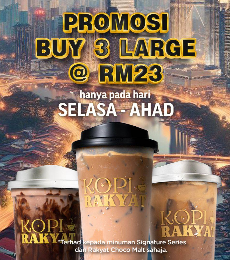 Refreshing iced coffee from Kopi Rakyat