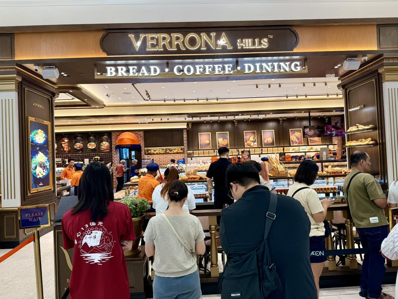 Variety of pastries and Swiss rolls on display