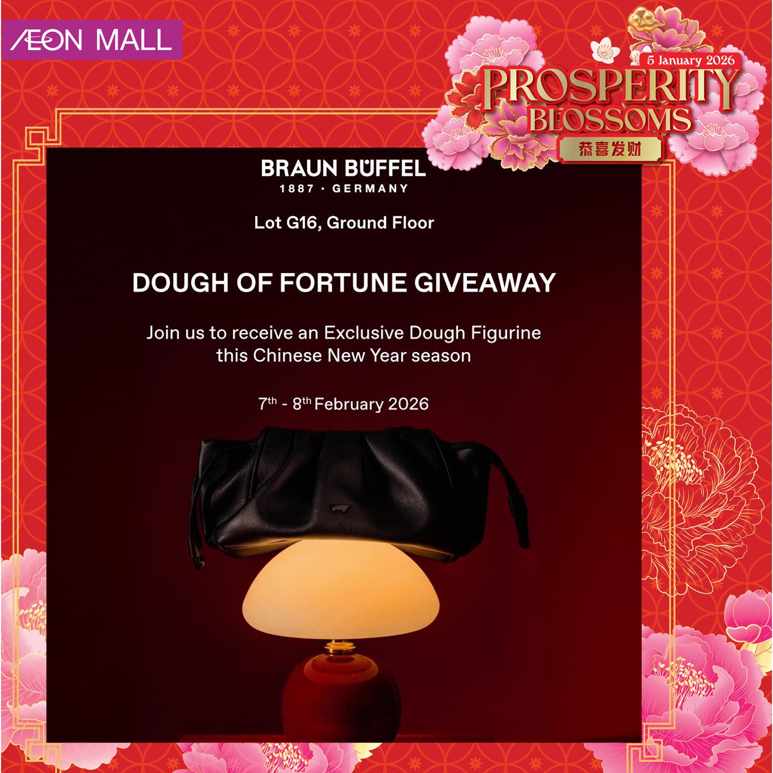 The Prosperity Blossom thematic display