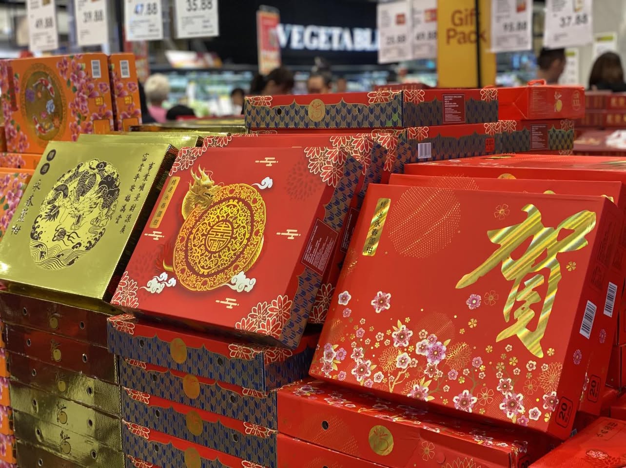 Close-up of comforting Chinese New Year dishes