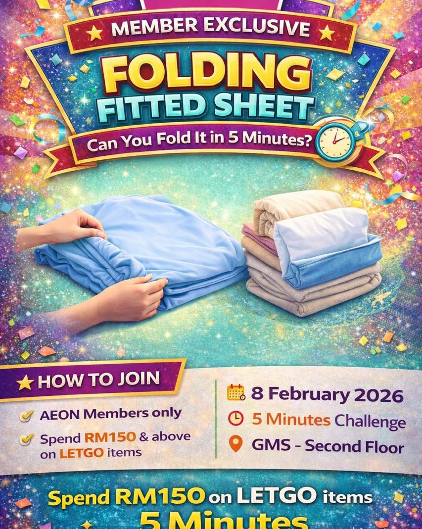 Lunar New Year festive decorations at AEON