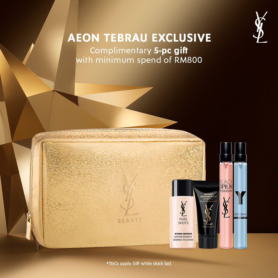 Customers exploring YSL Beauty products at the pop-up event