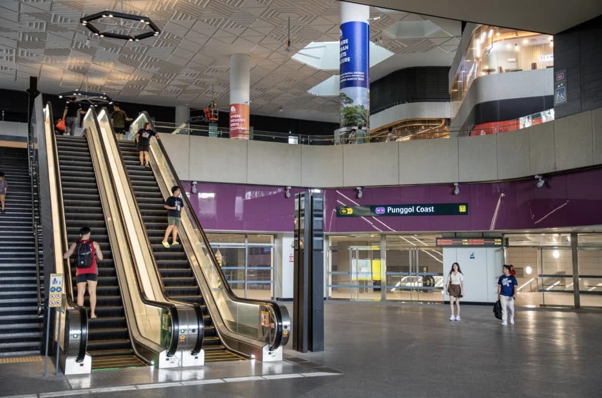 Scenic views around the Punggol Coast district