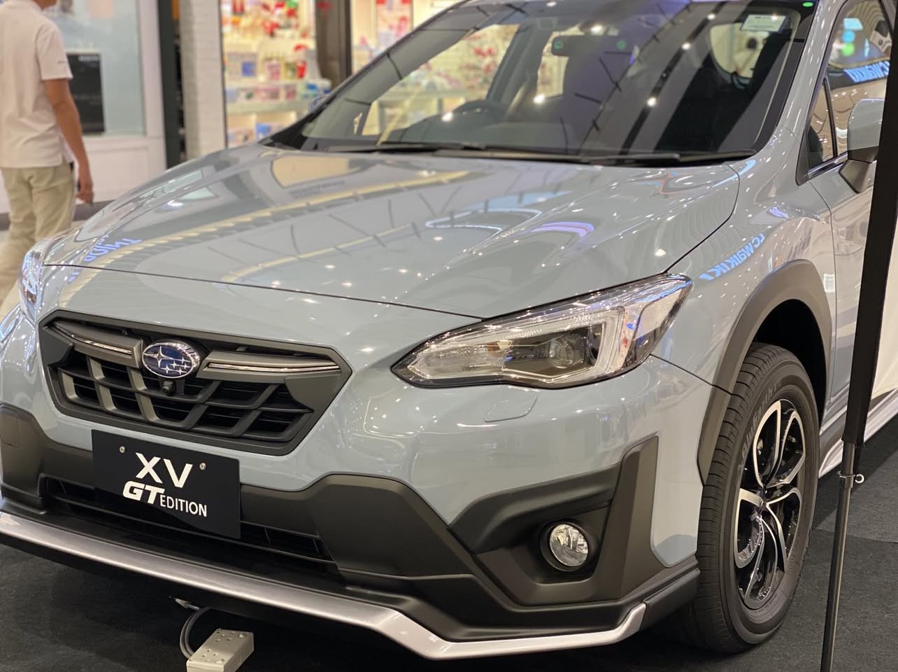 The Subaru roadshow setup in front of LC Waikiki