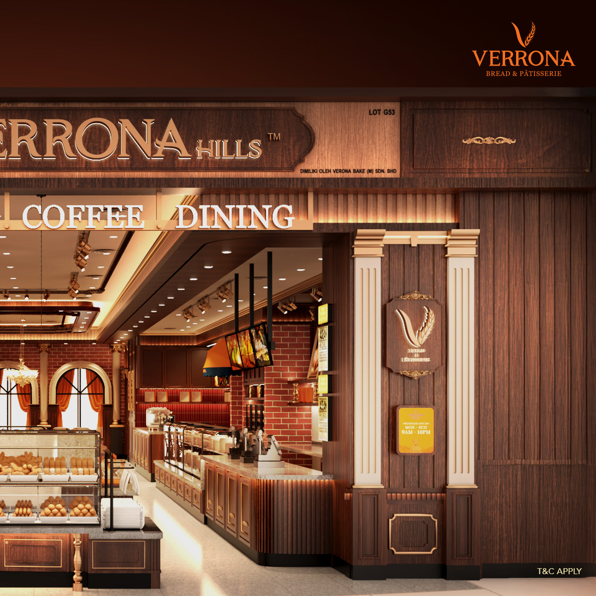 Verrona Hills new outlet facade at AEON Tebrau City