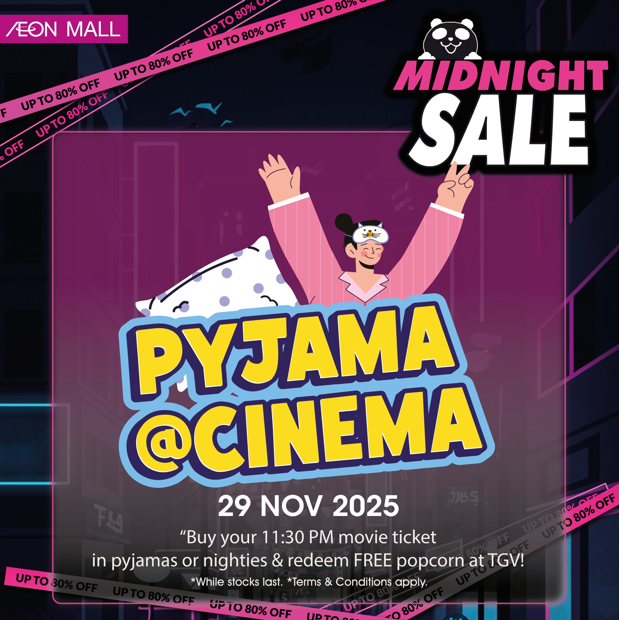 Shoppers enjoying a vibrant sale event at AEON MALL