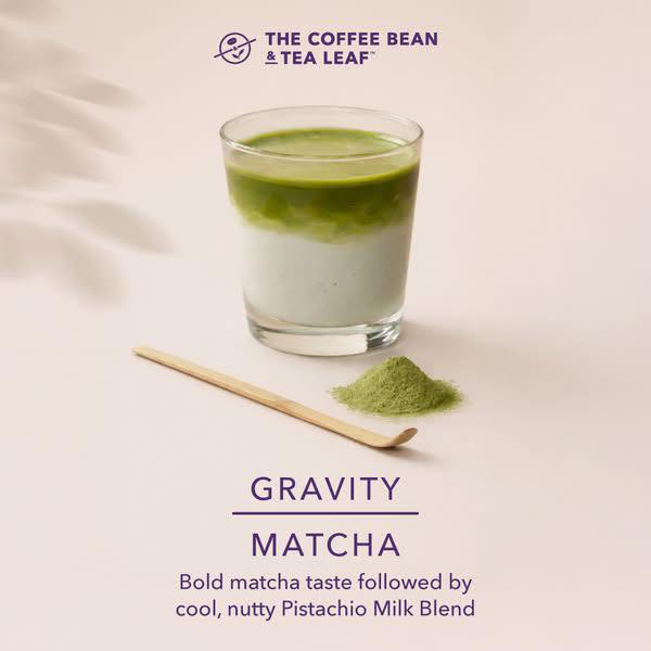 Espresso combined with cool Pistachio Milk Blend