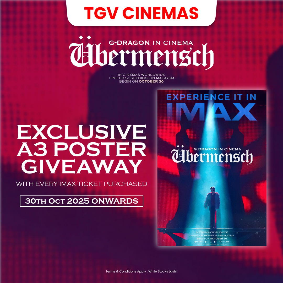 Promotional image for G-Dragon in Cinema [Übermensch] at TGV IMAX
