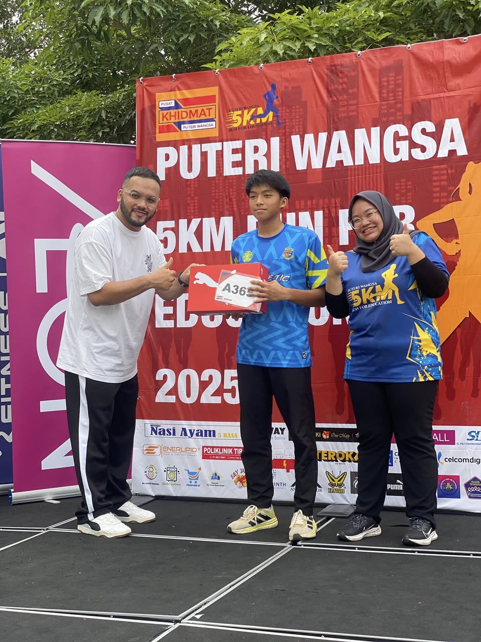 Runners at the starting line of the Puteri Wangsa 5KM Run
