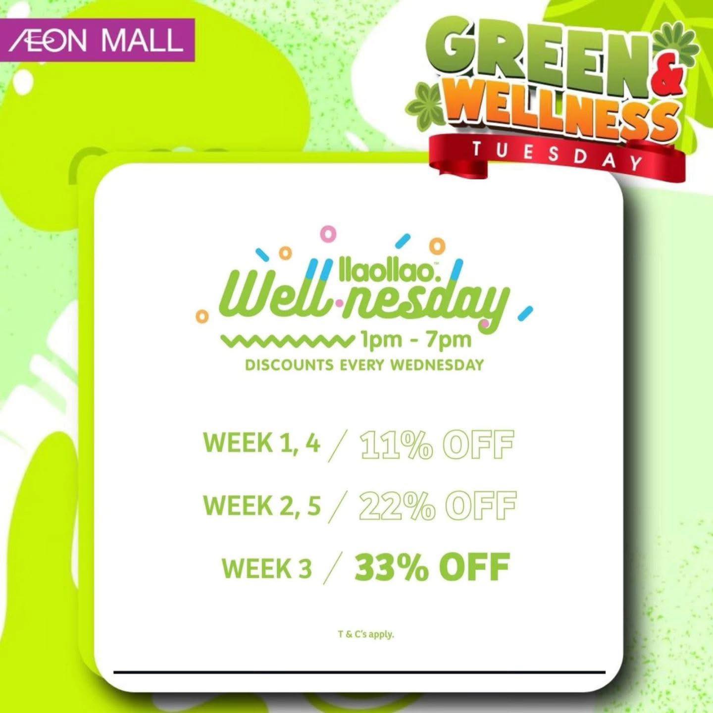 Showcasing daily deals at AEONMALL Tebrau City