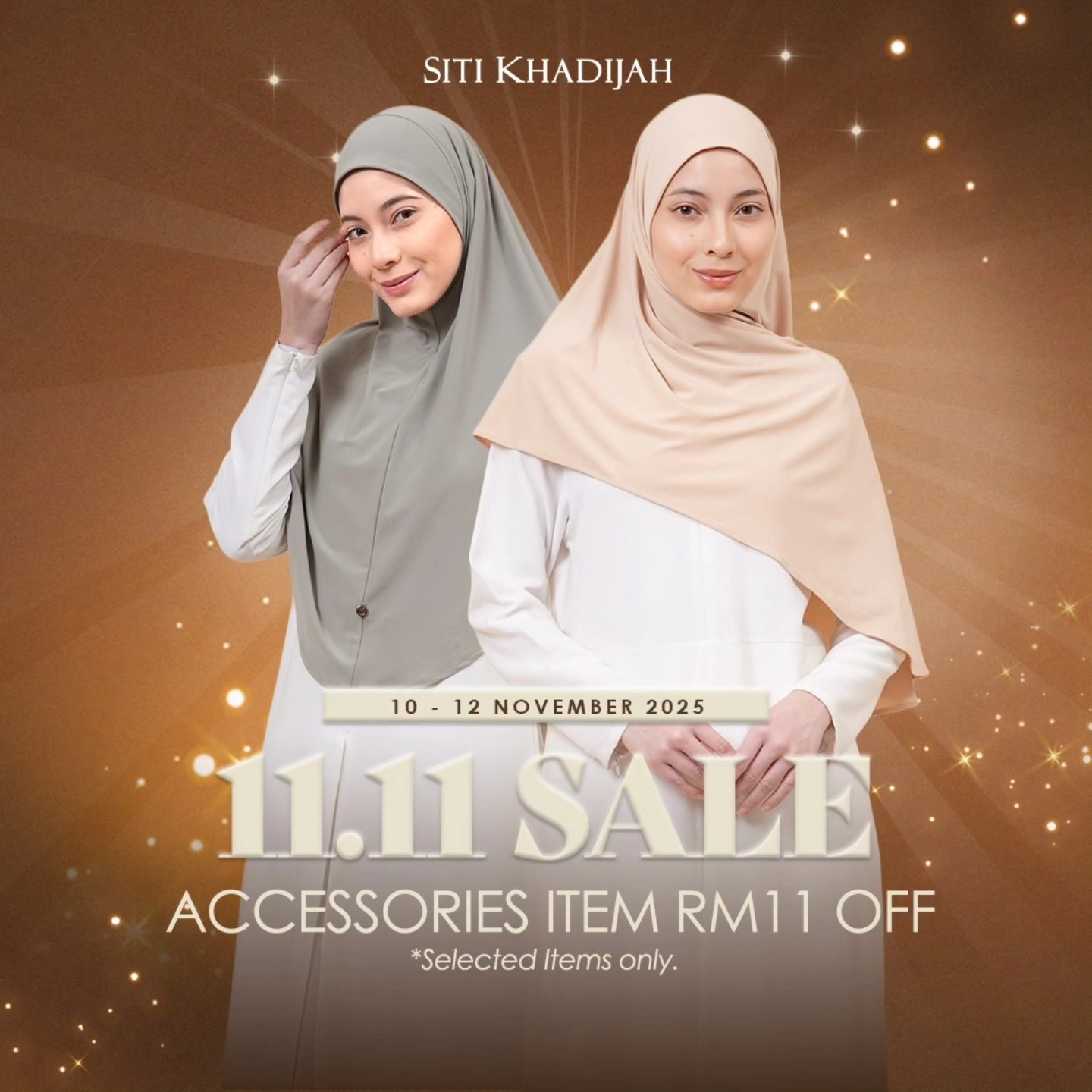 Siti Khadijah boutique interior with elegant telekung designs