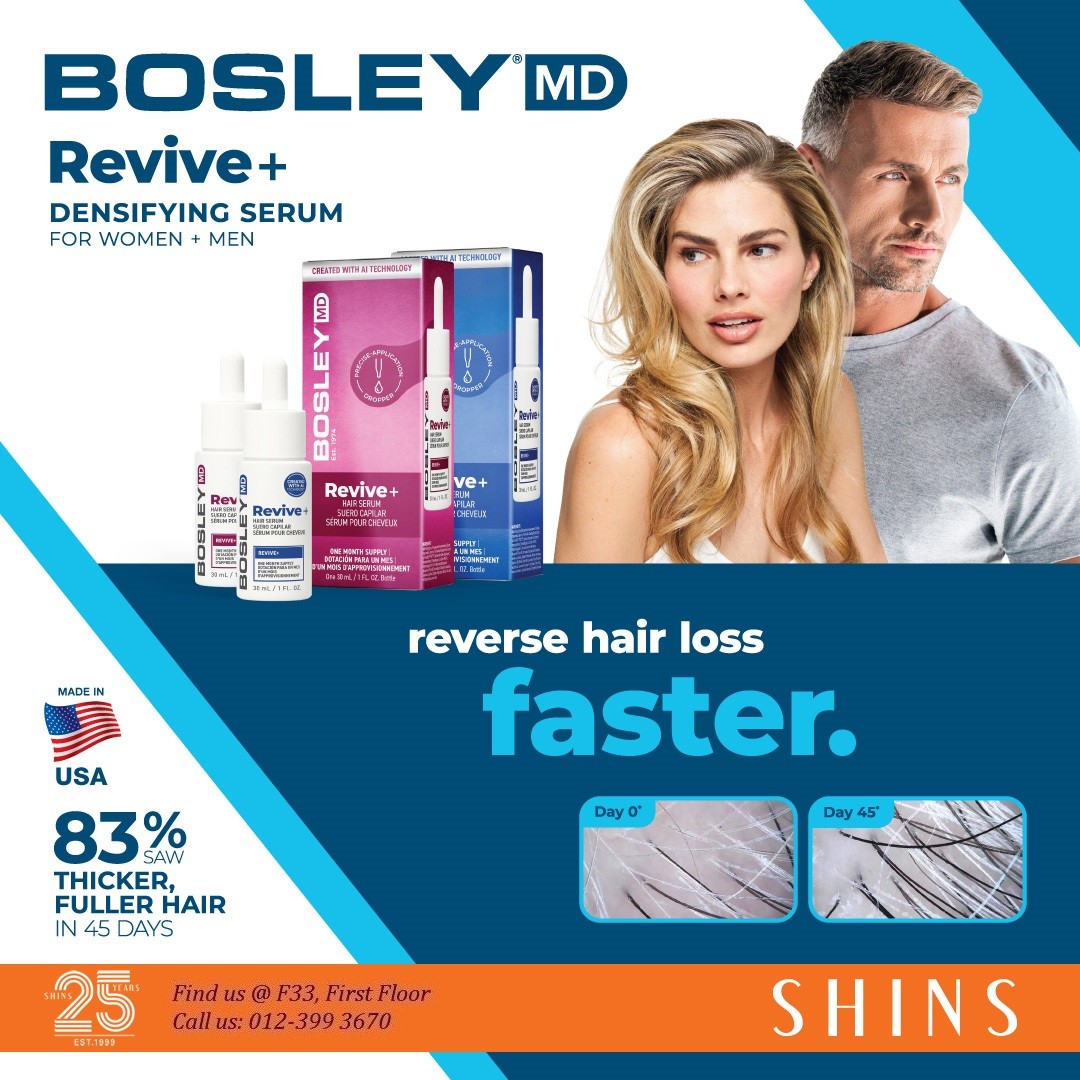 Revive+ Hair Densifying Serum bottle and applicator