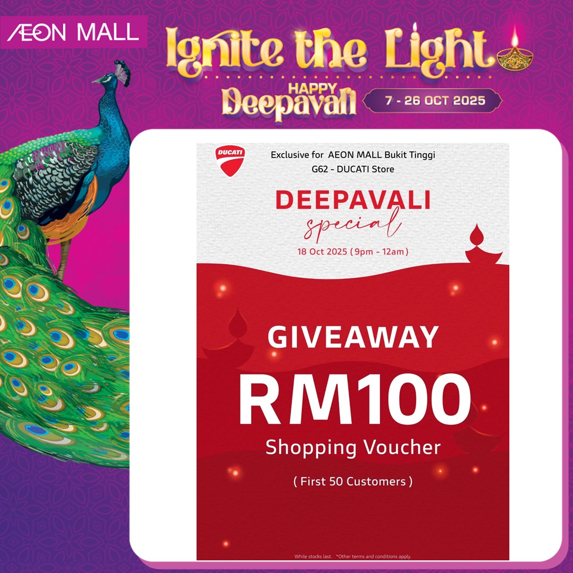Deepavali festivities at AEON MALL