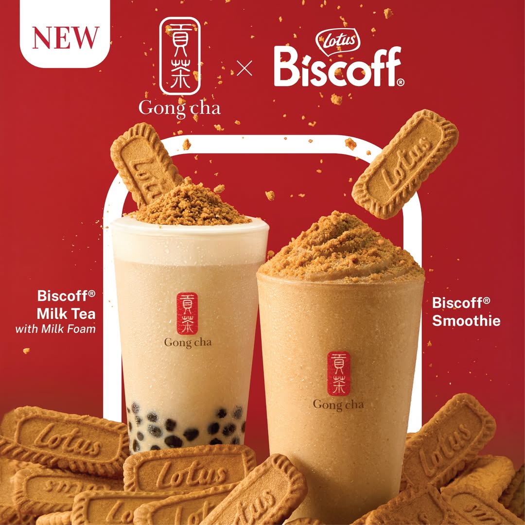 Gong cha Biscoff Milk Tea and Smoothie promotional image