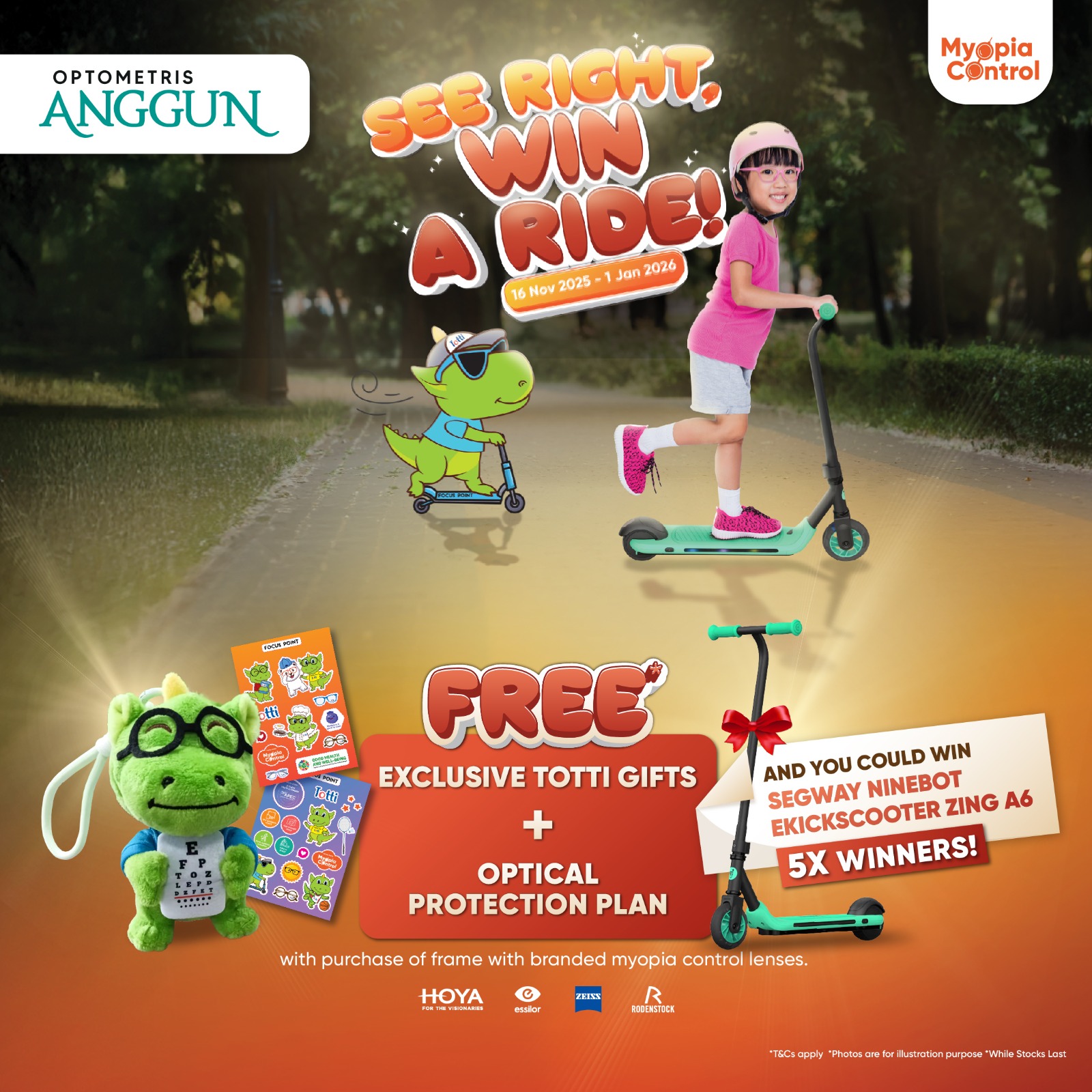 Child smiling while wearing myopia control glasses