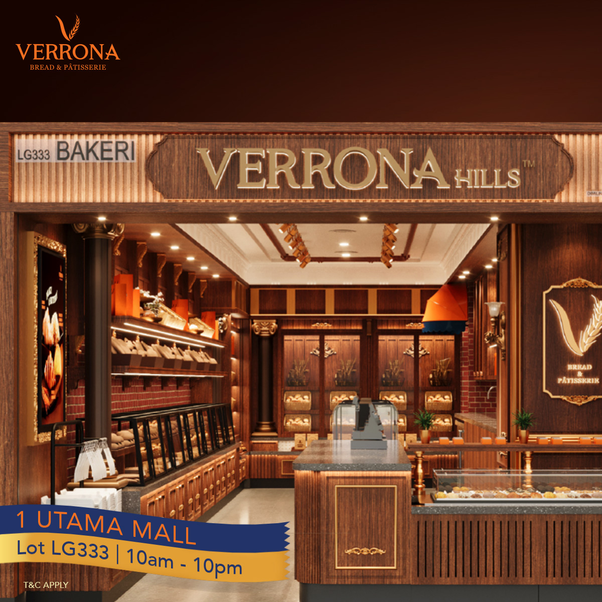 50% OFF Opening Special: New Bakery at 1 Utama