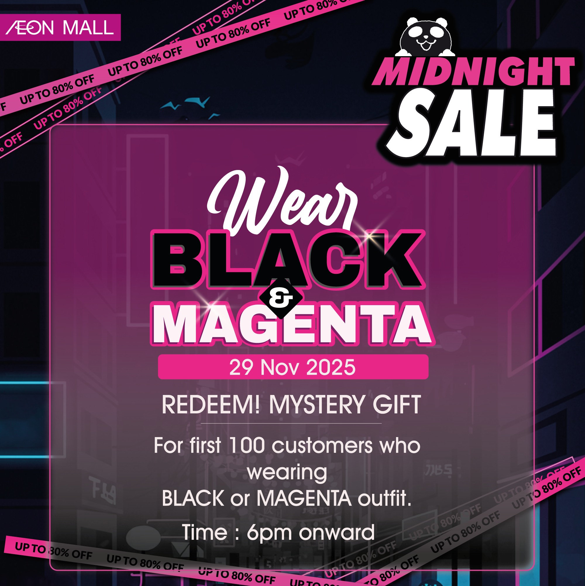 Exciting balloon drop event with prizes at a shopping mall