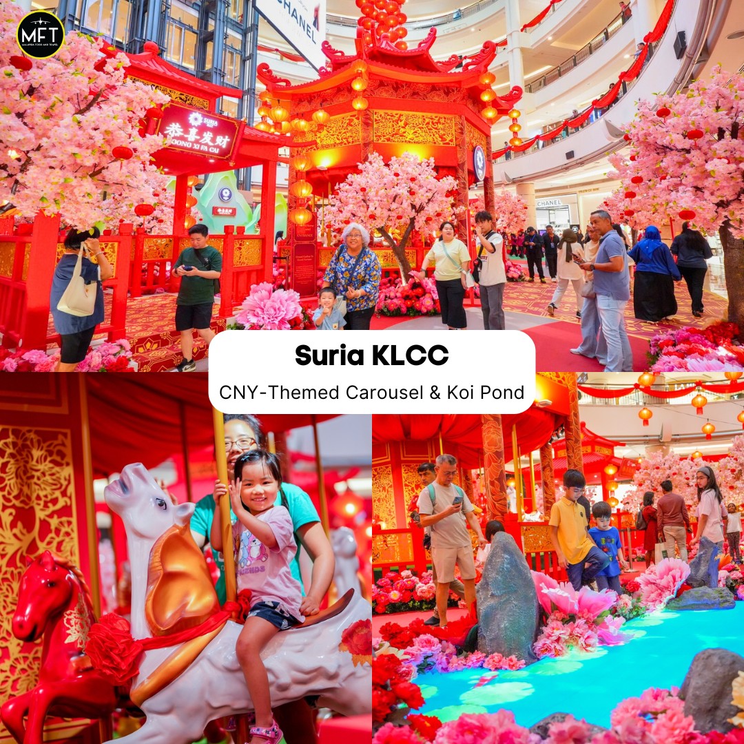 Grand Chinese New Year festive display in a Klang Valley mall atrium