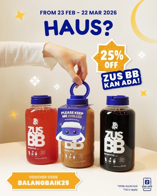 ZUS Coffee Balang Baik Ramadan promotion featuring large format beverages for sharing