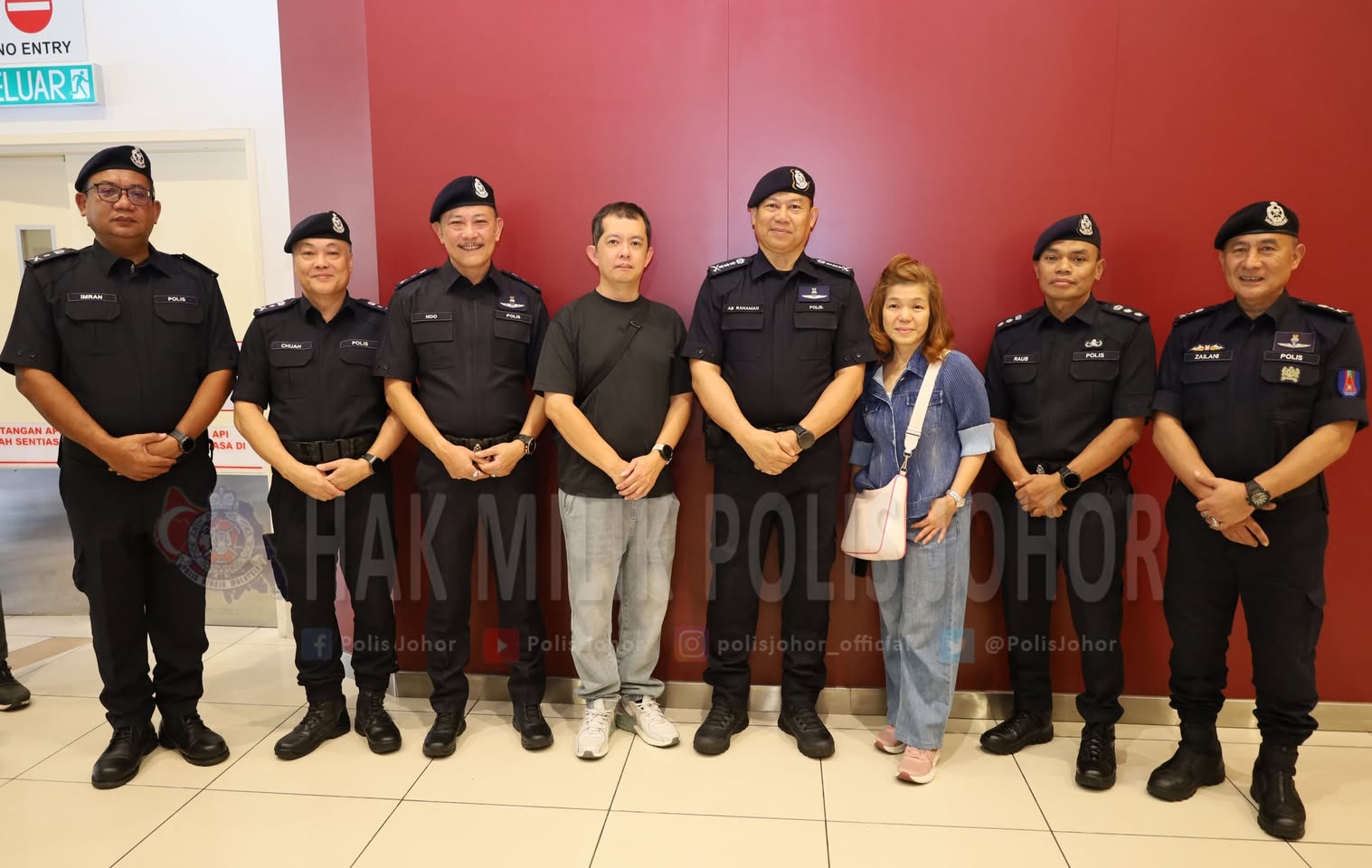 Suasana Program Walkabout PDRM Johor sempena Tahun Baharu Cina