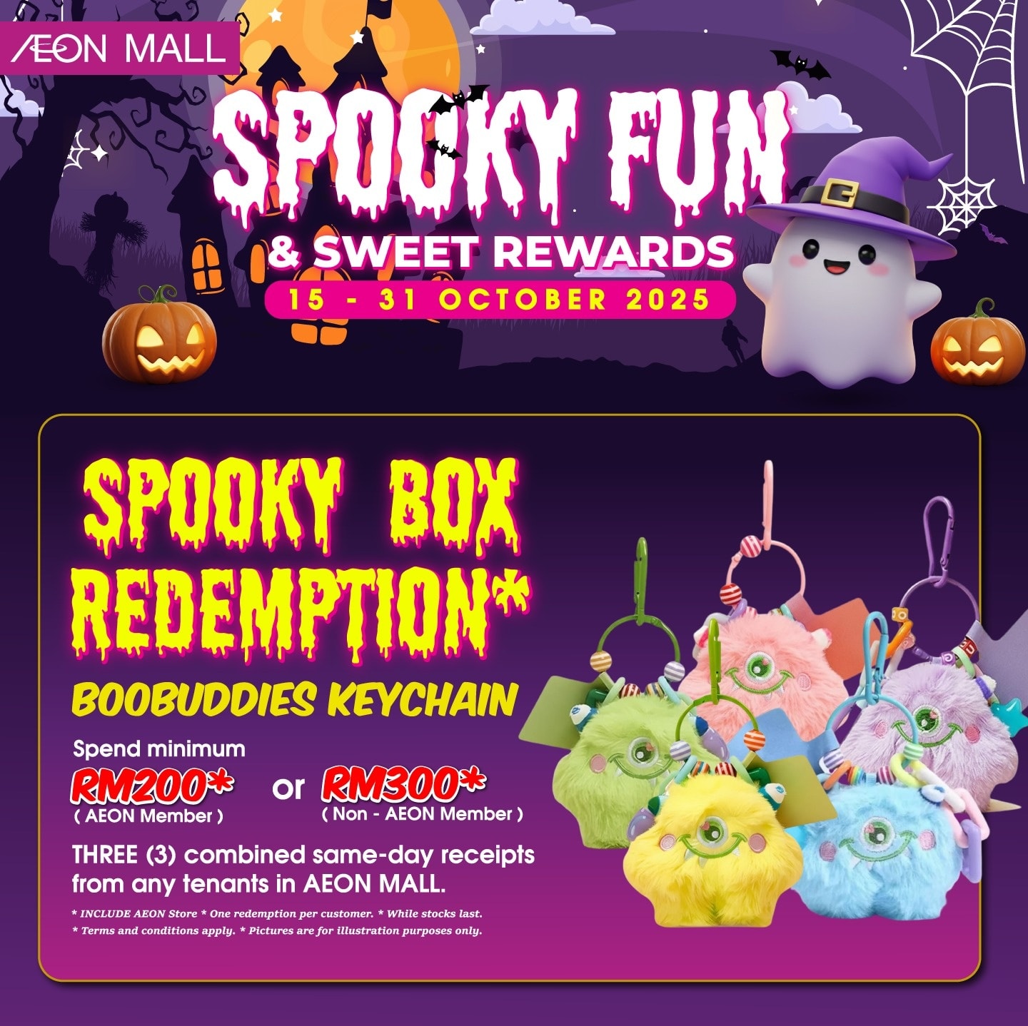 Adorable Boobuddies Keychain reward from AEON MALL