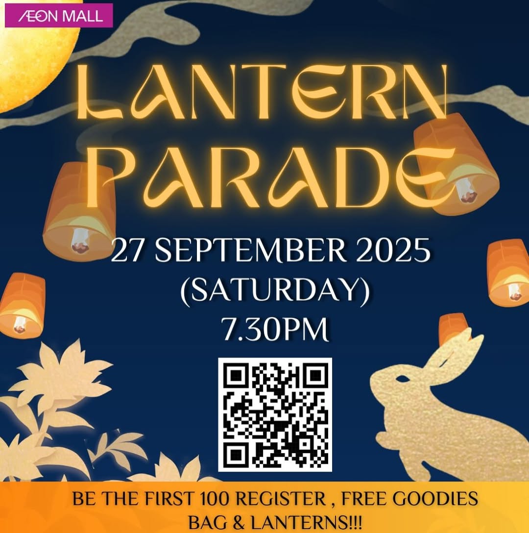 Vibrant lanterns illuminating a night sky, symbolizing the Mid-Autumn Festival celebration.